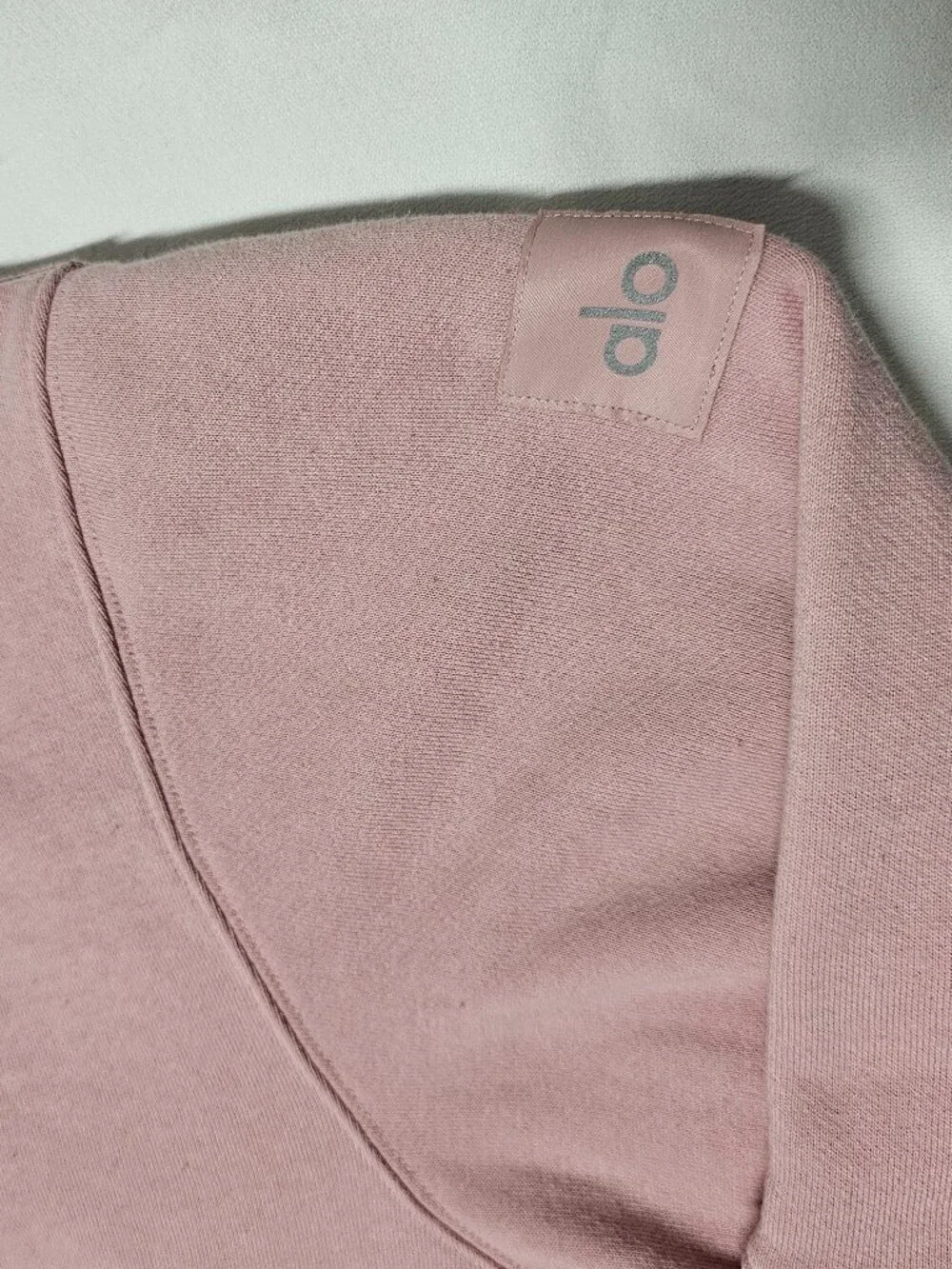 Alo Yoga Make Waves Crew Neck Women Size XL Sunset Pink Tonal